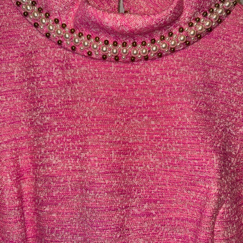 Lilly Pulitzer Portia Pink and Gold Textured Mini Dress - Picture 6 of 9